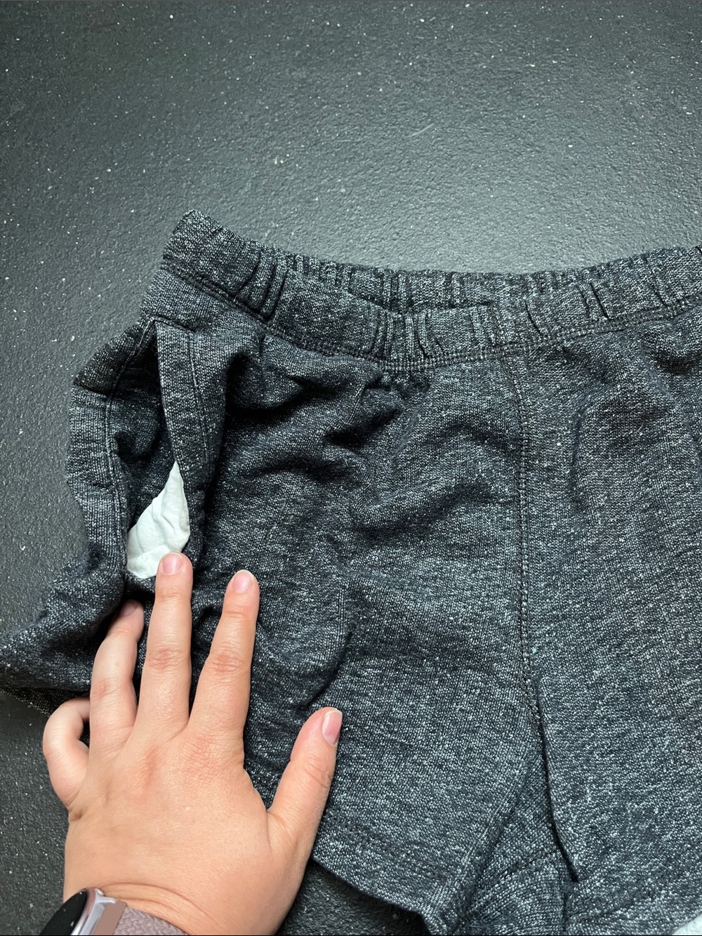 Roots Women's Charcoal Heather Athletic Shorts - Picture 4 of 6